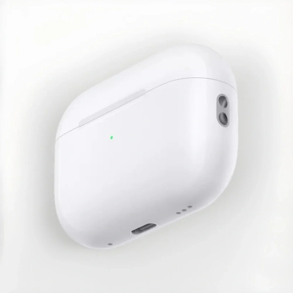 Sleek White Wireless Earbuds with Case